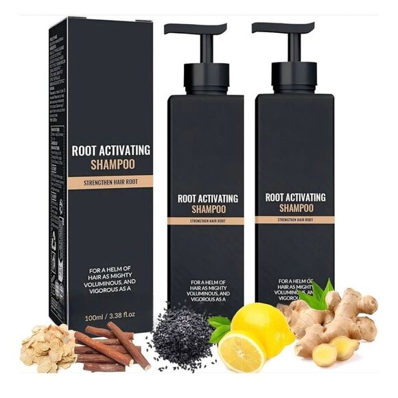 Root Activator Shampoo– Anti Hair Loss Treatment With Natural Regrowth Formula - Picture 1 of 6